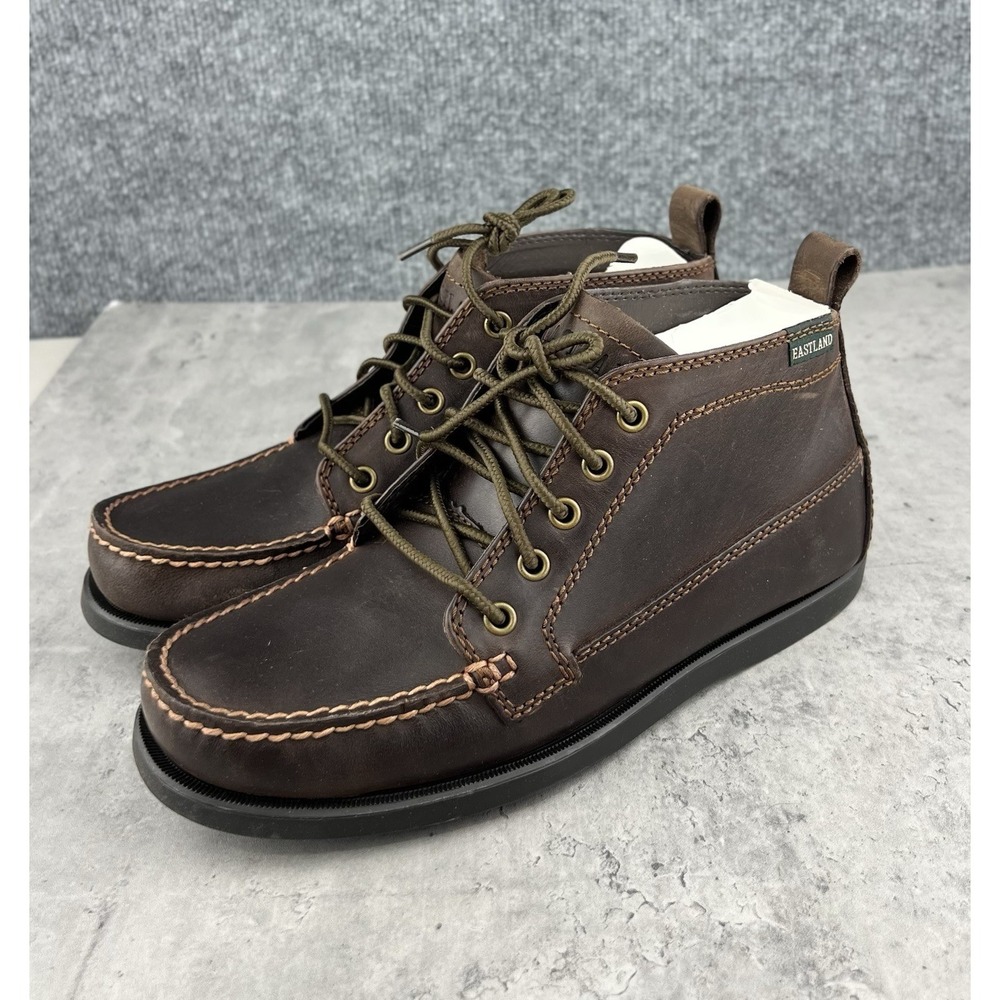 EASTLAND MEN BOOTS SENECA Chukka Boot Men's Size 8 D BOMBER BROWN MEMORY FOAM